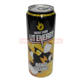 ЛИТ Энерджи манго-кокос напиток энерг.0,45л